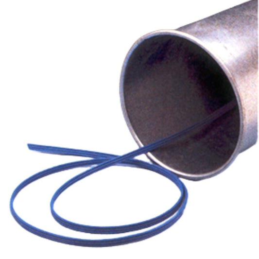 Cortec Tube Strip inside a pipe for rust prevention.