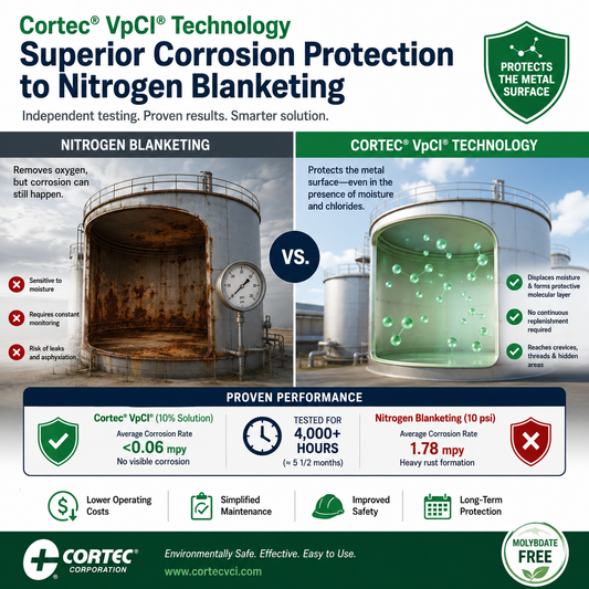 Why Cortec VCI Technology Outperforms Nitrogen Blanketing for Asset Preservation