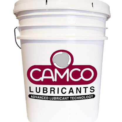 A Pail of Camco NSF Certified H1 synthetic gear oil