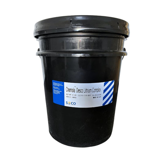 Black pail of Desco Lithium Complex Grease