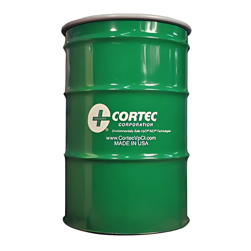 A Cortec 55 gallon drum